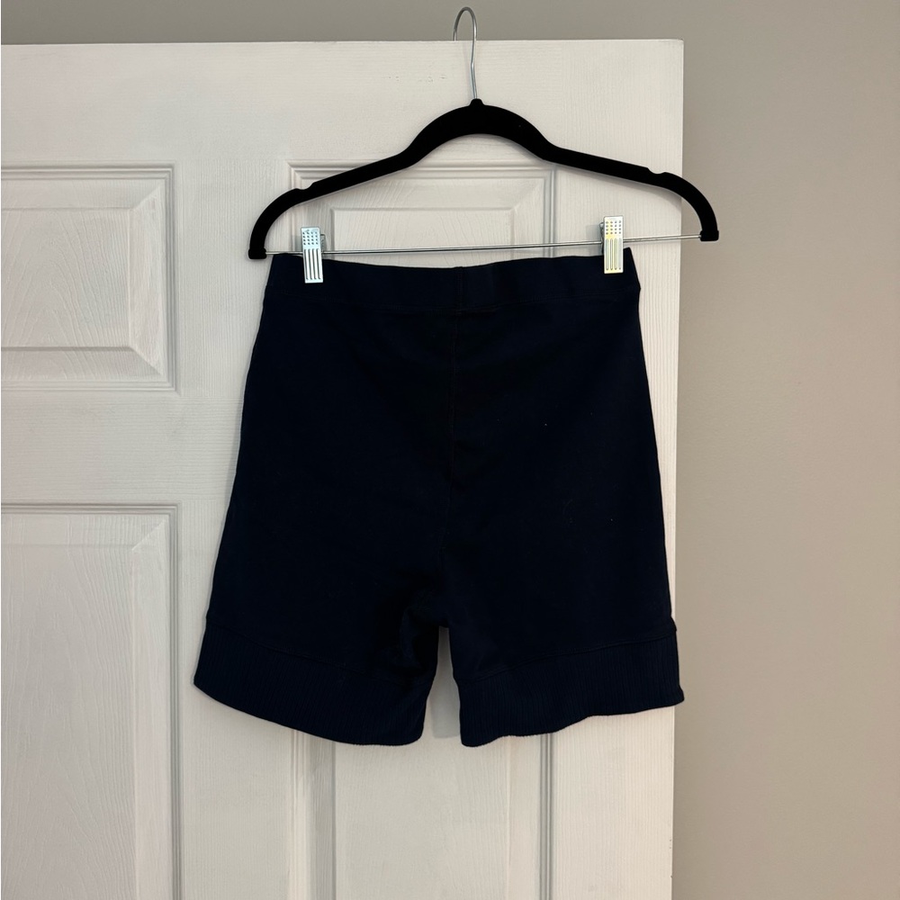 Free People Biker Shorts - Navy Rib Cuff Knit Shorts - Picture 3 of 3